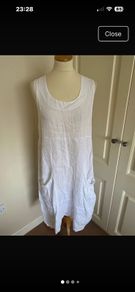 White linen dress size 12