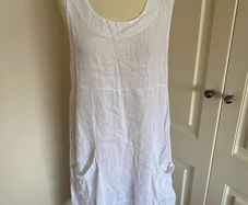 White linen dress size 12