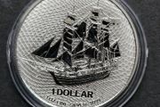 2023 Cook Islands HMS Bounty silver coin .9999