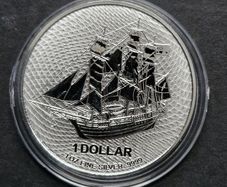2023 Cook Islands HMS Bounty silver coin .9999