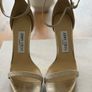 Jimmy Choo Alva 120 Platinum Ice Dusty Glitter Brand New Image 2