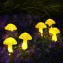 Set of 6 Garden Solar Lights, Solar Powered Mushroom Lamps for Outdoor Decorations, Waterproof Garden Ornaments for Backyard Lawn Pathway Landscape Fence Christmas Yard Halloween Decorations (FREE SHIPPING) Image 7