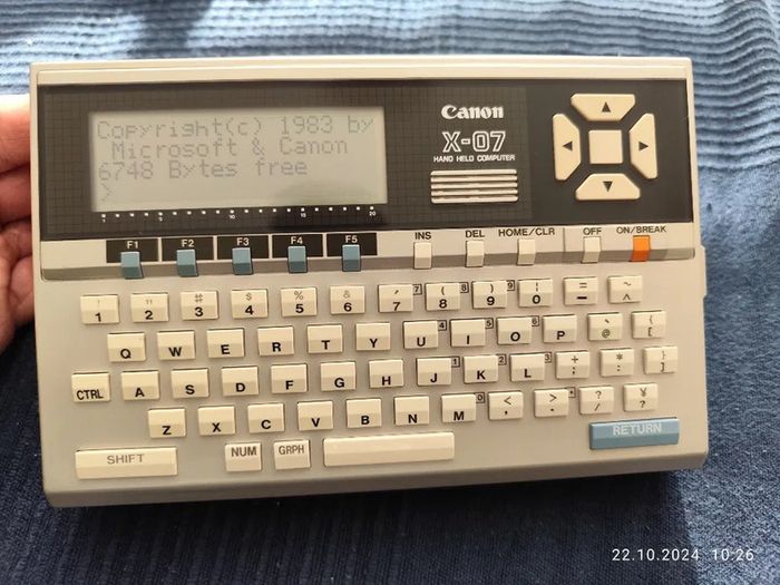 1983 Vintage Computer Canon X-07 - for collectors