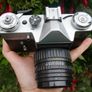 Vintage  Zenit E Point And Shoot Film Camera Silver Tested Image 9
