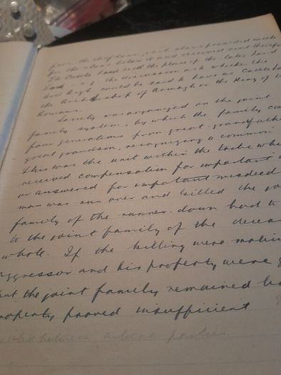 two hand written books