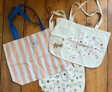 Set of 3x Des Petits Hauts tote bags