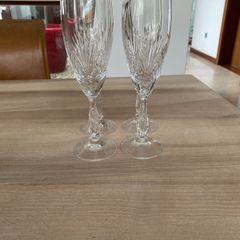 Waterford Crystal champagne flutes x 4