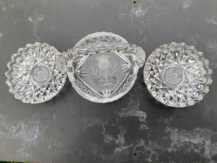 Vintage Scottish Crystal set
