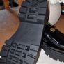 Zara Track Sole Loafers Patent Black Image 4