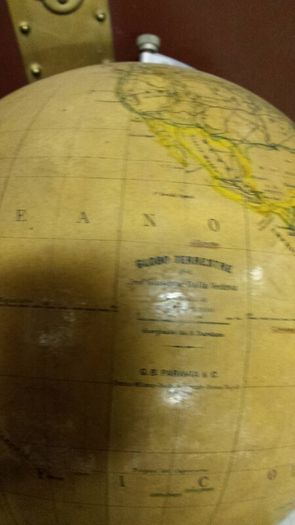 Rare, Large Vintage Globe Italian Paravia