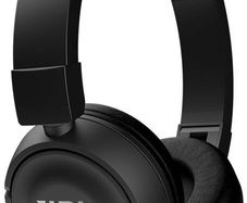 JBL Tune 450 BT Compact On-Ear Bluetooth Wireless Headphones with Pure Bass Sound with Built-In Microphone, Black