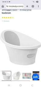Snuggle baby bath white