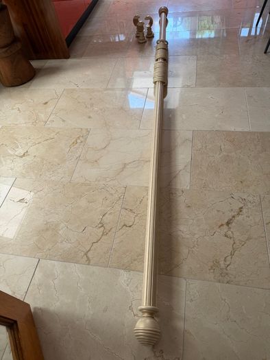 La Royale Cream 240cm Curtain Pole