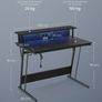 Gaming Desk with LED Lighting Office desk computer desk Image 3