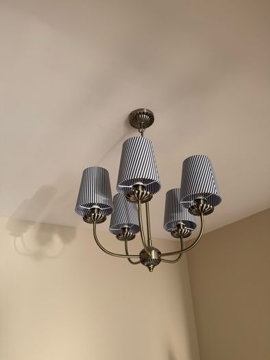 M&S striped chandelier ceiling light
