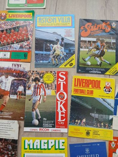 football program lot all Liverpool fc related