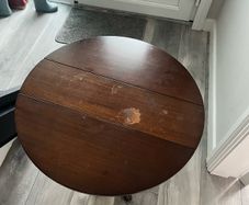 antique folding table