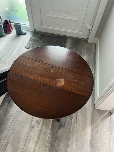 antique folding table