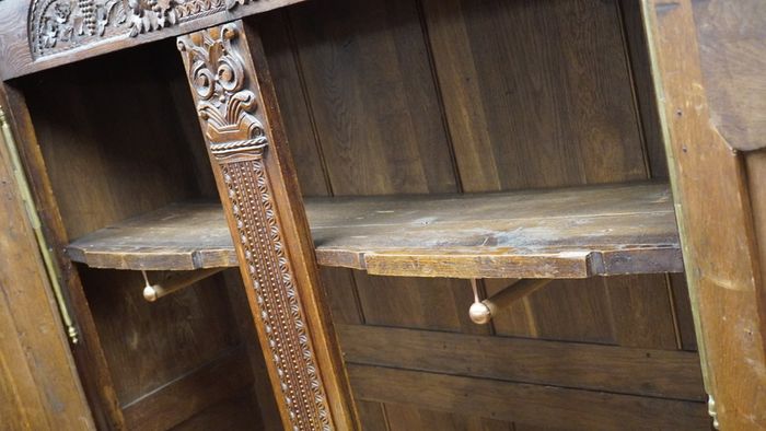 Antique French Oak Armoire / Press