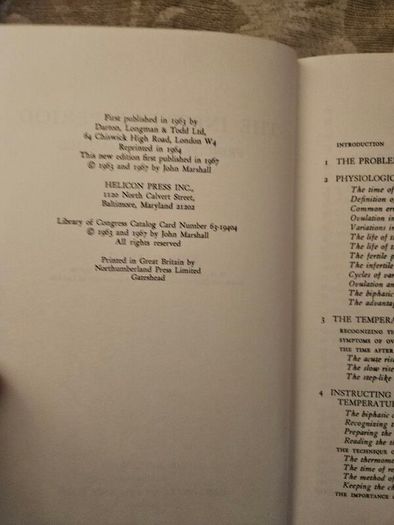 The Infertile Period. Principles And Pra Tice By John Marshall. 1964 Hardback In Good Condition.  See Photos For Same.