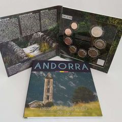 2016 Andorra Euro Coin Set. 3.88 Euro. 8 Coins. Uncirculated.