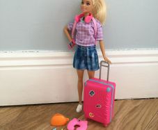 Barbie travel set