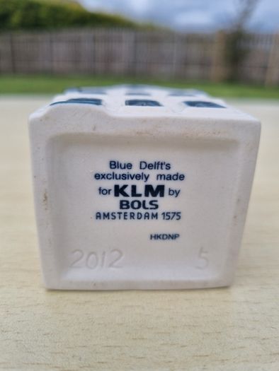 KLM Blue Delft House ceramic collector's house no. 5