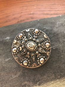 Silver Palestine brooch