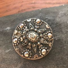 Silver Palestine brooch