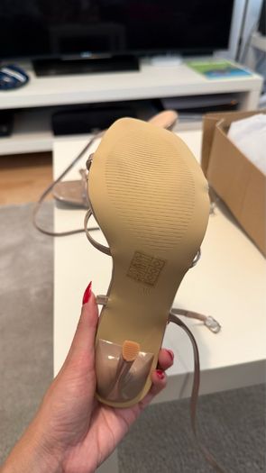 Nude high heels