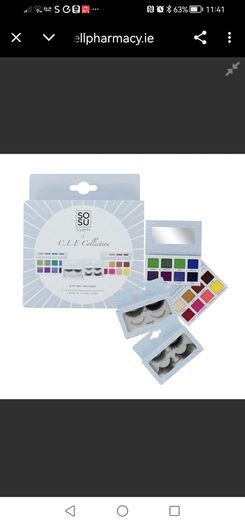 Makeup Set SOSU Eyeshadow and Lashes NEW gift Set