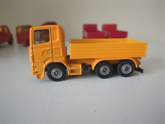 Set of 6 Vintage Siku Diecast Trucks