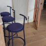 3 Blue Nooma Hogo Designer Kitchen Bar Stools Image 2