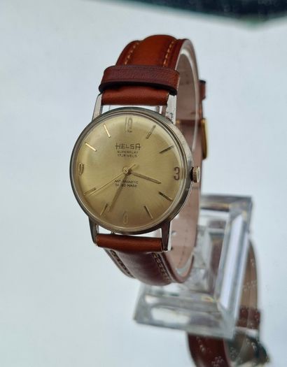 Vintage Helsa Superflat men's watch 1960s