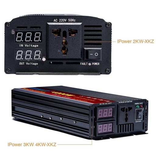 Pure Sine Wave Inverter DC 12v AC 220v Power 5kw 5000W Car Inverter Converte With cable kit