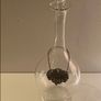 Hand blown vintage glass decanter with gin tag Image 2