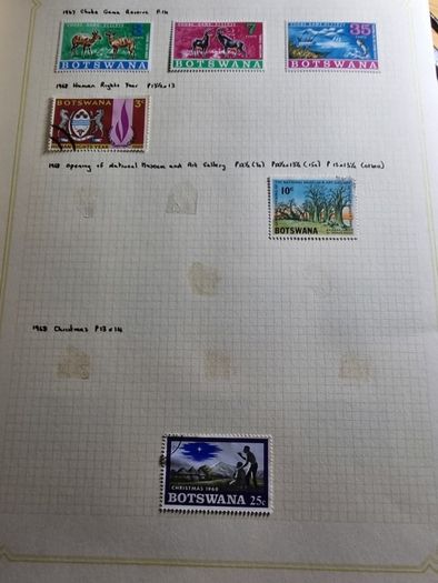 Stamp album 153 Botswana, Lesotho