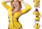 Little for big Pikachu onsie romper cosplay