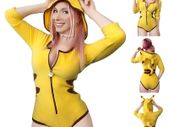 Little for big Pikachu onsie romper cosplay