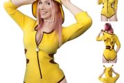 Little for big Pikachu onsie romper cosplay
