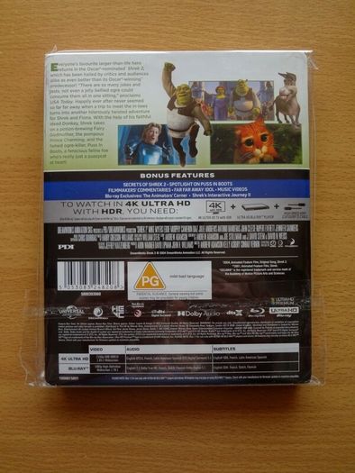 Shrek 2 4K & Blu Ray Steelbook (Rare)