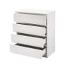 BRAND NEW 4 Drawers Chest Of Drawers for Livingroom White Image 2