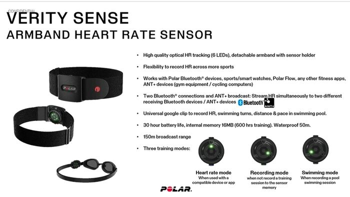 Polar Verity Sense Heart Rate Sensor & Arm Strap