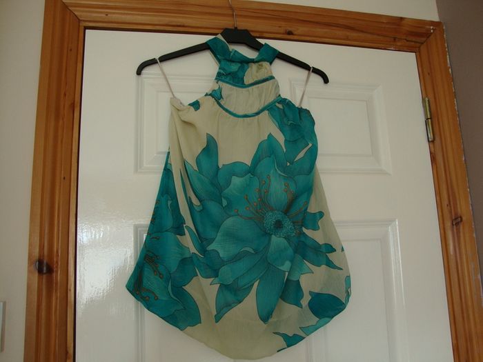 Floral Halterneck Top - Size XS