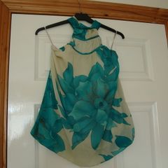 Floral Halterneck Top - Size XS