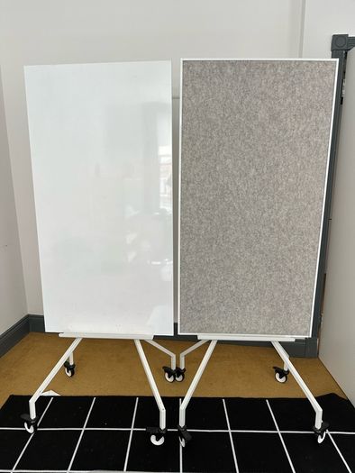 IKEA ELLOVEN Whiteboard / noticeboard with castors