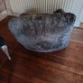 Luxury Grey Beanbag Armchairs Image 4