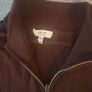 Reiss Men's XL 1/4 Zip Sweater Jumper Brown 100% Extra Fine Merino Wool Image 2