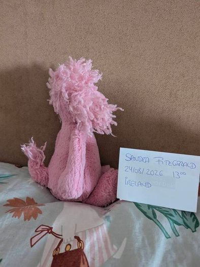 Jellycat Small Pink Bashful Poodle