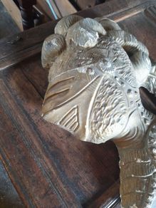 Antique Gilt Plaster Knights Head